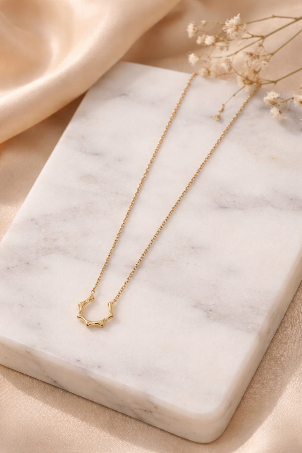 Eternal Curve Anti Tarnish Gold Necklace