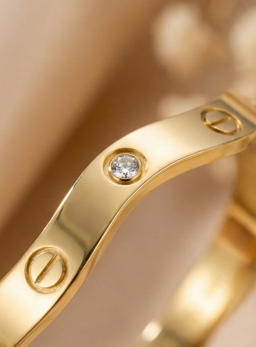Eternal Wave Gold Anti-Tarnish Bangle