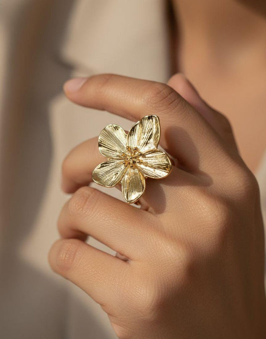Anti-Tarnish Flora Luxe Ring